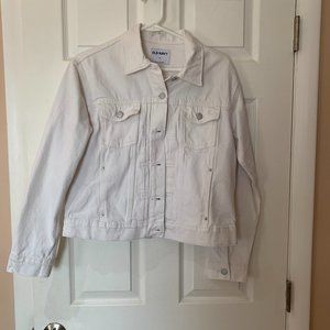NWT White Jean Jacket Old Navy - Medium